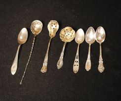 Seven Various Sterling Spoons