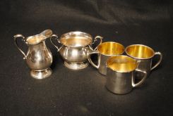 Group of Silverplate Including International Creamer and Sugar