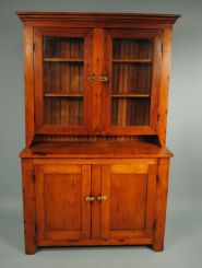 Early 19th Century Walnut Stepback Cupboard