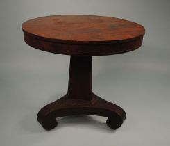 1840s Empire Mahogany Center Table