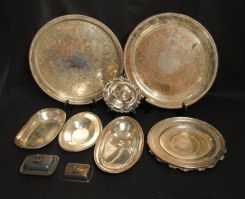 Group of Silverplate Trays