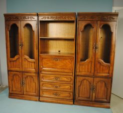 Contemporary Three Section Bookcase