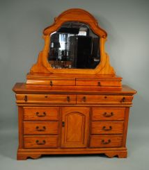 Contemporary Dresser With Mirror