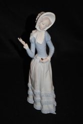 Lladro Bisque Figurine of Lady