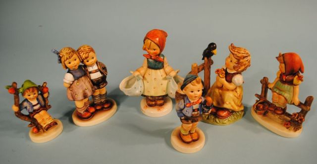 Group of 6 Large Hummels