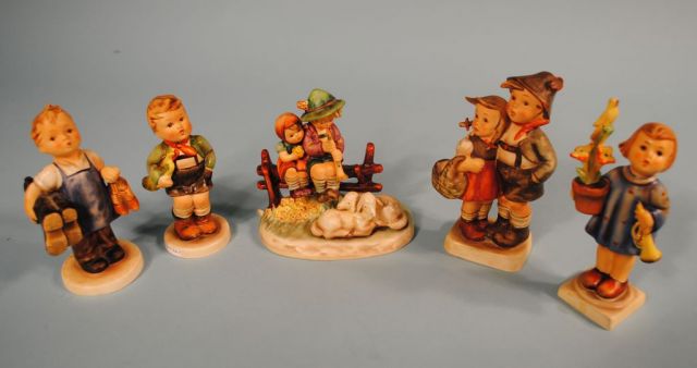 5 Early Mark Hummel Figures