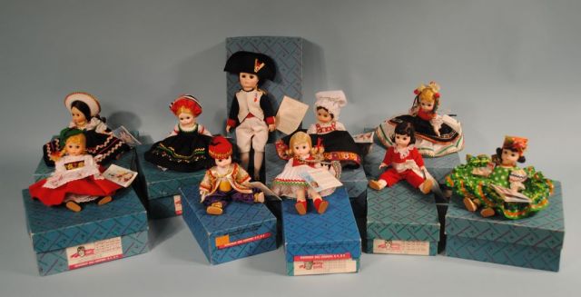 Collection of 10 Madame Alexander Dolls, Countries of the World, Napoleon, Red Boy