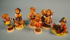 Group of 6 Large Hummels