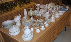 115+ Piece Table Lot of Fine and Handpainted China
