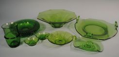 11 Piece Old Emerald Shade Moongleam, Various Patterns